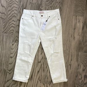 White Cropped Jeans